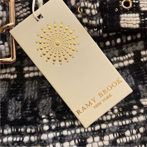 NWT Ramy Brook Chic Black and White Patterned Skirt, US4 - Picture 12 of 16